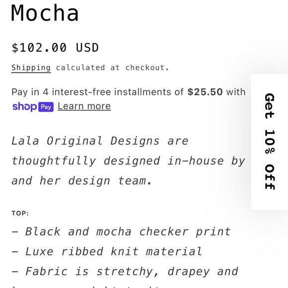 Brown/Black checker Dressed in Lala playsuit - Picture 4 of 4